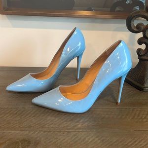Steve Madden Blue Patent Heels - 9.5